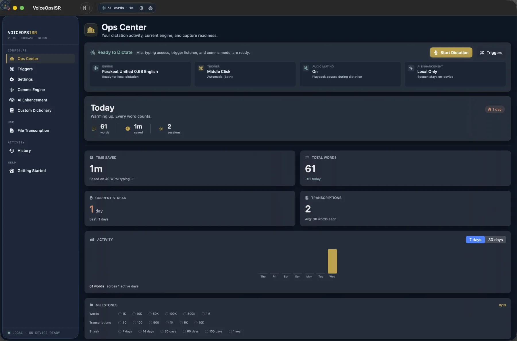 VoiceOpsISR Ops Center over a military communications operations center